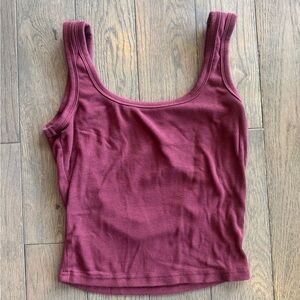 Dazy Women's Burgundy Tank Top